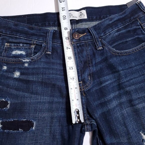 Abercrombie Boyfriend Straight Leg Jeans Size 2 26 Distressed Destroyed Loose - Picture 11 of 11